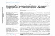 An investigation into the efficacy of intra-articular ozone (O 2 –O 3 ) injection in patients with knee osteoarthritis: A systematic review and meta-analysis