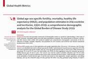 Global age-sex-specific fertility, mortality, healthy life expectancy (HALE), and population estimates