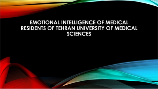 Emotional intelligence of medical residents of Tehran University of Medical Sciences {faces}