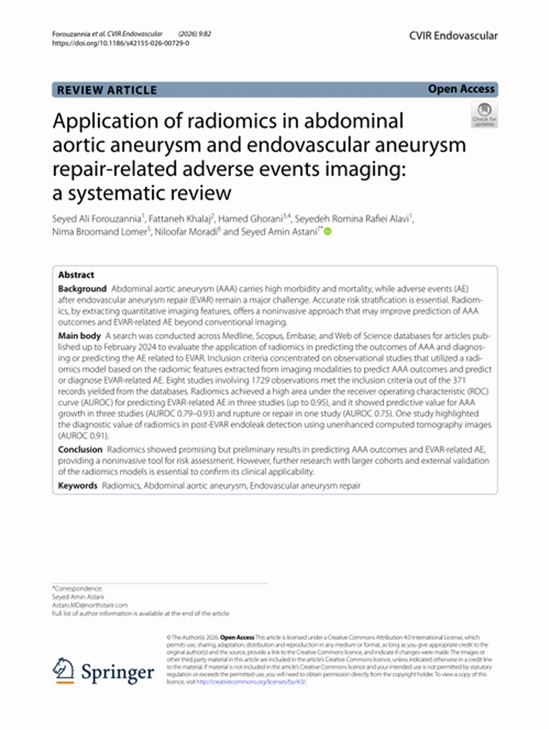 Application of radiomics in abdominal aortic aneurysm {faces}
